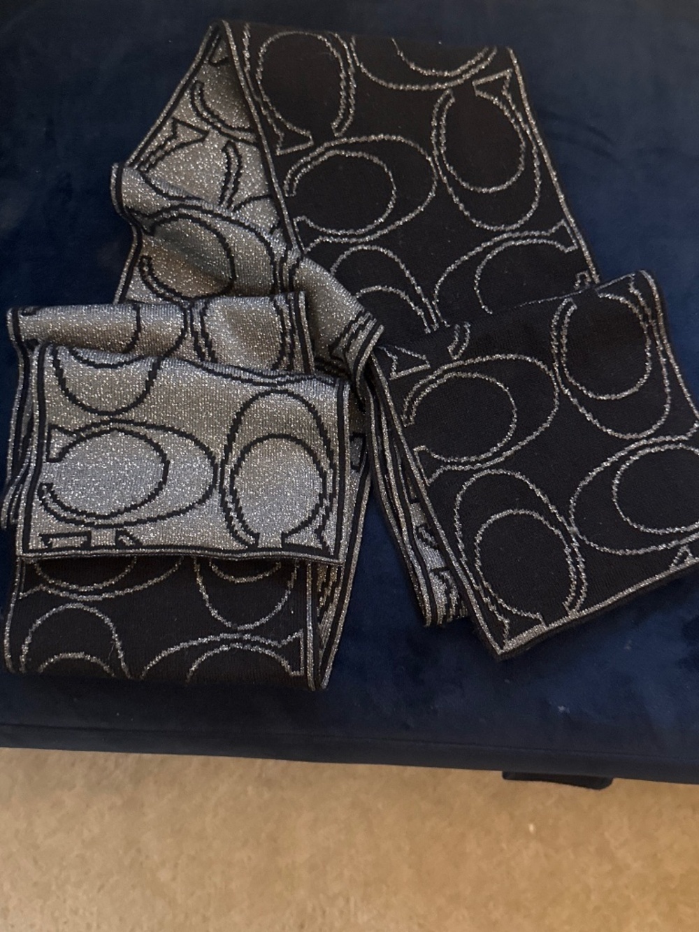 Coach reversible scarf